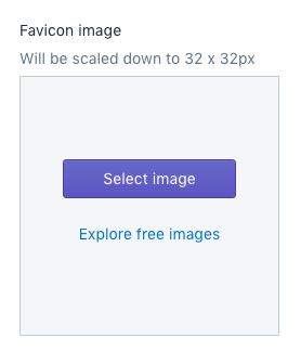 vælg billede installer favicon i shopify